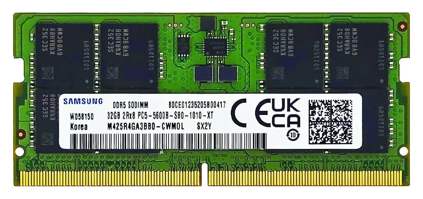 Samsung DDR5 32Gb Component, FBGA component